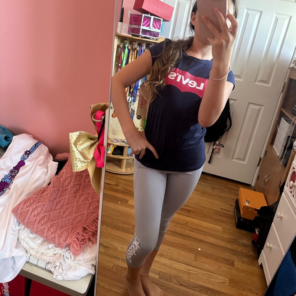 Gray Reebok Leggings Capris
